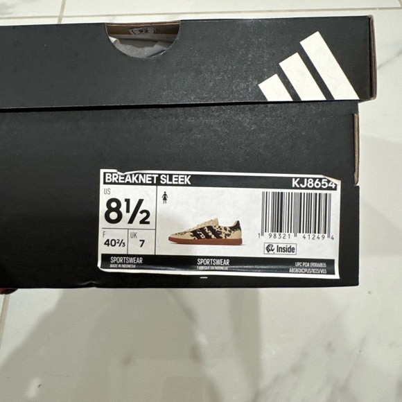 Adidas Animal Print Sneakers with Cream and Black Breaknet Sleek - Picture 5 of 5
